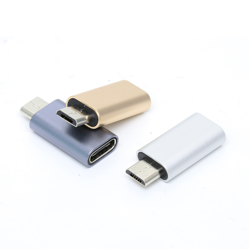 TYPE-C 母轉Micro公轉接頭 鋁合金款